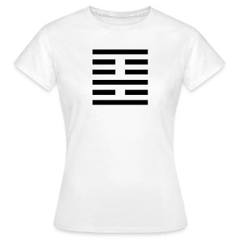 22 Bi - Die Anmut (Hexagramm) - Frauen T-Shirt - Weiß - Vorne - AI Model Female 172 dark (172cm)