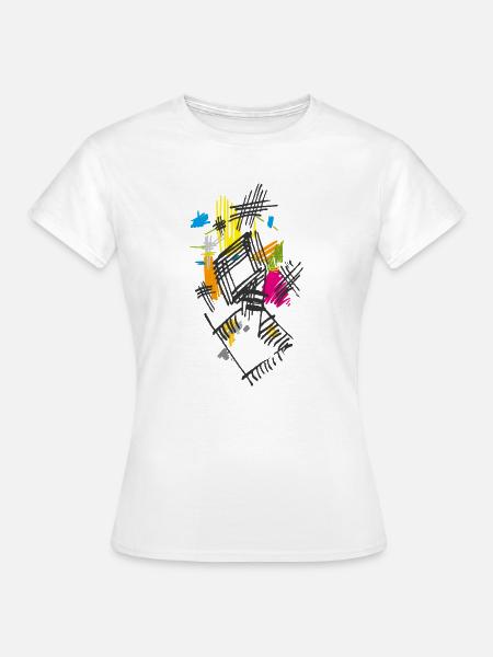 Kunst Abstrakt - Frauen T-Shirt - Weiß