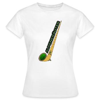 Alphorn Bong - Frauen T-Shirt - Weiß - Vorne - AI Model Female 172 dark (172cm)