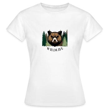 T-shirt Animal Wildlife - T-shirt Femme - blanc - Devant - AI Model Female 172 dark (172cm)
