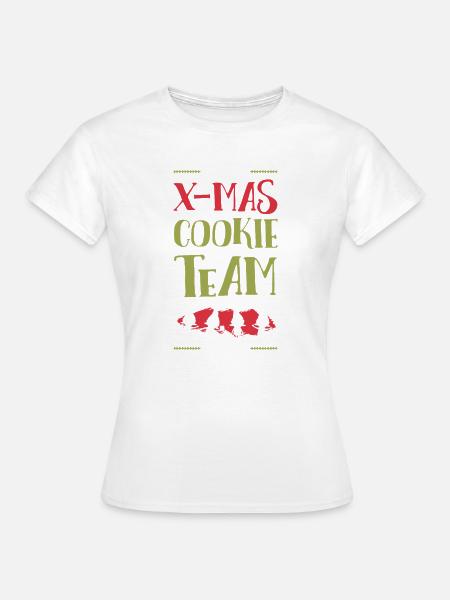 X-Mas Kekse Team - Frauen T-Shirt - Weiß