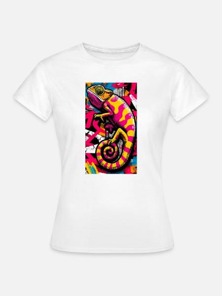 Chamäleon - Frauen T-Shirt - Weiß