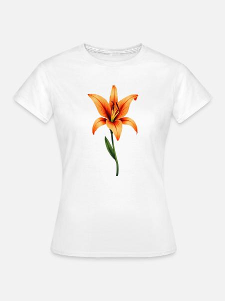 Lilie - Frauen T-Shirt - Weiß