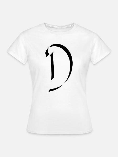 Buchstabe D - Frauen T-Shirt - Weiß