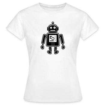 Roboter - Frauen T-Shirt - Weiß - Vorne - AI Model Female 172 dark (172cm)