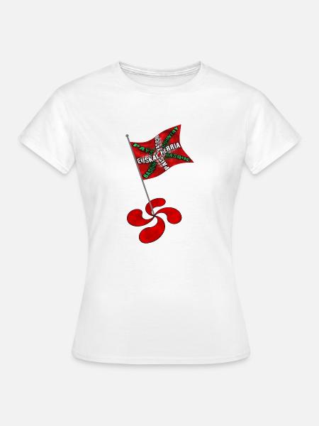 Baskische Flagge - Frauen T-Shirt - Weiß