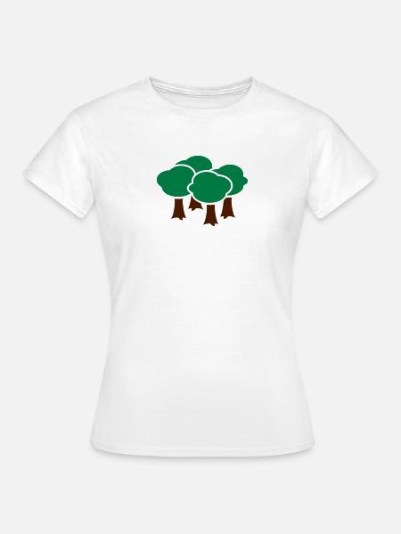 Wald - Frauen T-Shirt - Weiß