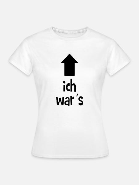 Ich war´s - Ich bin schuld - schuldig - Frauen T-Shirt - Weiß