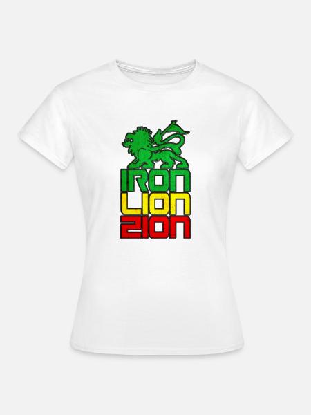 Eisenlöwe Zion - Frauen T-Shirt - Weiß