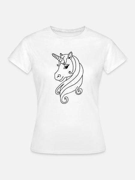 Unicorn - Einhorn - Frauen T-Shirt - Weiß