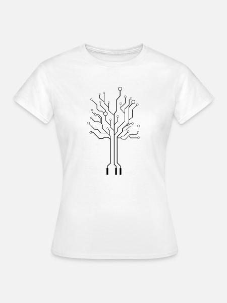 cyber_symbol - Frauen T-Shirt - Weiß