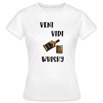 veni vidi whisky - T-shirt Femme - blanc - Devant - AI Model Female 172 dark (172cm)