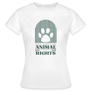 Droits des animaux - T-shirt Femme - blanc - Devant - AI Model Female 172 dark (172cm)
