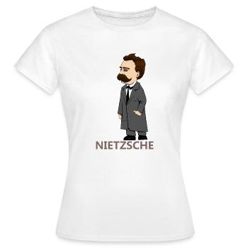 Nietzsche - T-shirt Femme - blanc - Devant - AI Model Female 172 dark (172cm)