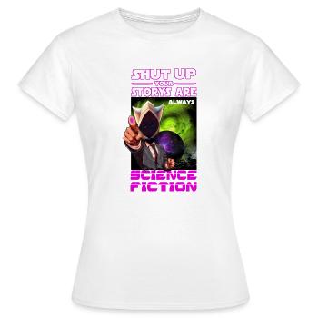 sci fi - Frauen T-Shirt - Weiß - Vorne - AI Model Female 172 dark (172cm)