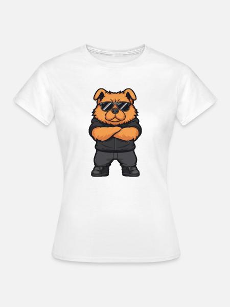 chow chow hund comic - Frauen T-Shirt - Weiß