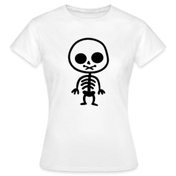 squelette - T-shirt Femme - blanc - Devant - AI Model Female 172 dark (172cm)