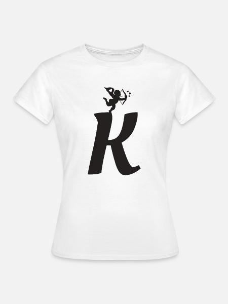 K - Frauen T-Shirt - Weiß