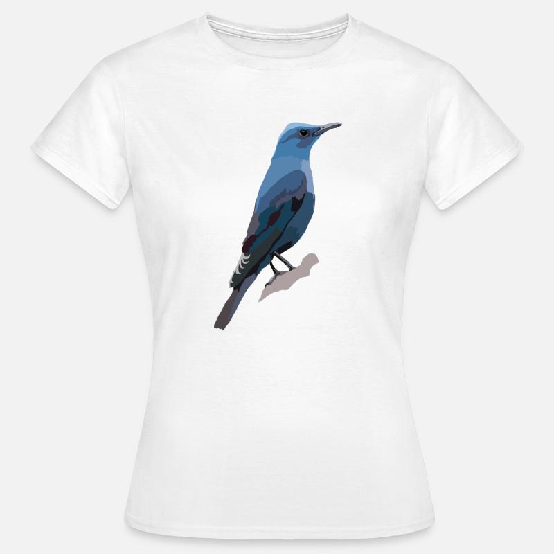 Blaumerle - Frauen T-Shirt - Weiß