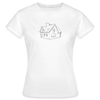 maison - T-shirt Femme - blanc - Devant - AI Model Female 172 dark (172cm)