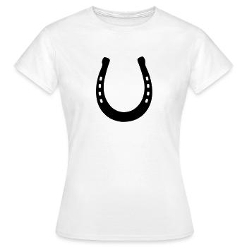 Fer à cheval - T-shirt Femme - blanc - Devant - AI Model Female 172 dark (172cm)