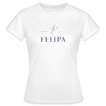 Felipa Logo print - T-shirt Femme - blanc - Devant - AI Model Female 172 dark (172cm)