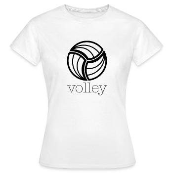V wie Volley - Frauen T-Shirt - Weiß - Vorne - AI Model Female 172 dark (172cm)