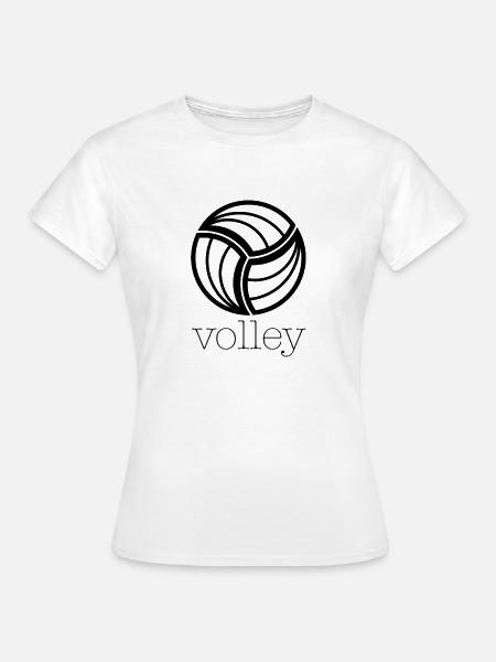 V wie Volley - Frauen T-Shirt - Weiß