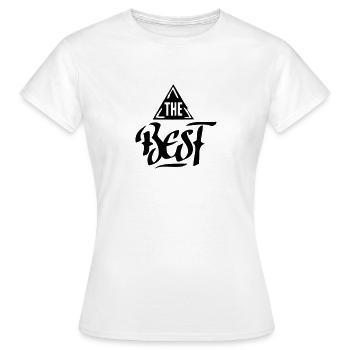 the best - Women's T-Shirt - white - Front - AI Model Female 172 dark (172cm)