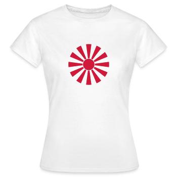 Japanisches Wappen 014 - Frauen T-Shirt - Weiß - Vorne - AI Model Female 172 dark (172cm)