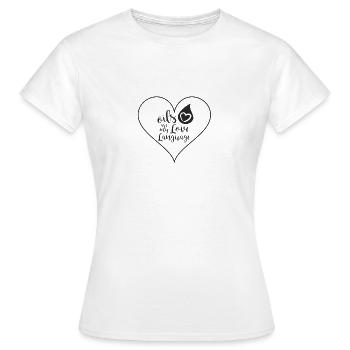 Oil Lover - T-shirt Femme - blanc - Devant - AI Model Female 172 dark (172cm)