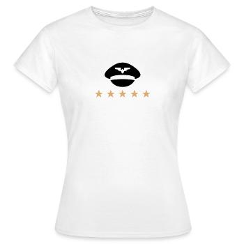 Le chapeau d un pilote en uniforme - T-shirt Femme - blanc - Devant - AI Model Female 172 dark (172cm)