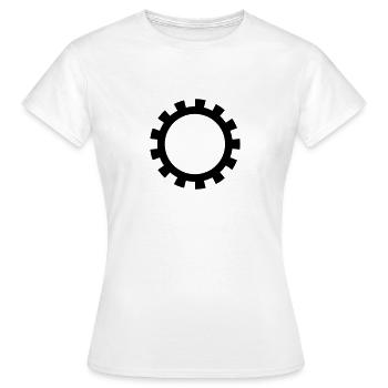 Vitesse pignon 1c - T-shirt Femme - blanc - Devant - AI Model Female 172 dark (172cm)