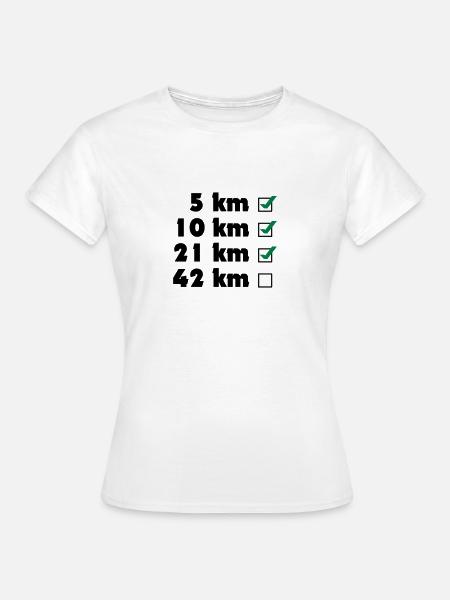 Läufer checkliste - Frauen T-Shirt - Weiß