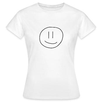 Happy face - Frauen T-Shirt - Weiß - Vorne - AI Model Female 172 dark (172cm)