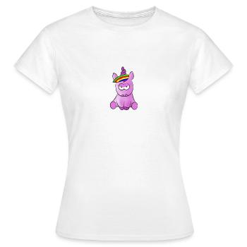 Mad Unicorn - Women's T-Shirt - white - Front - AI Model Female 172 dark (172cm)