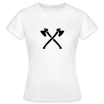 Axt - Frauen T-Shirt - Weiß - Vorne - AI Model Female 172 dark (172cm)