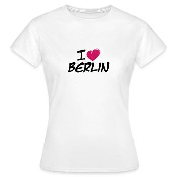 I love Berlin / Ich liebe Berlin - T-shirt Femme - blanc - Devant - AI Model Female 172 dark (172cm)