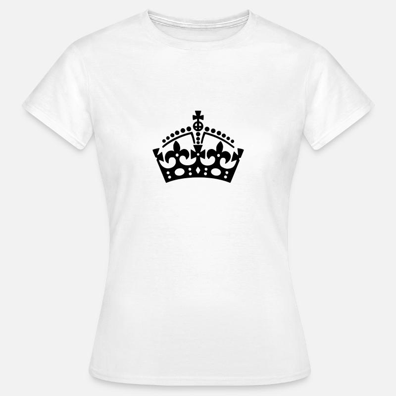 Keep Calm crown / crown - Women's T-Shirt - white