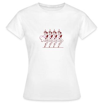 dancers - Women's T-Shirt - white - Front - AI Model Female 172 dark (172cm)