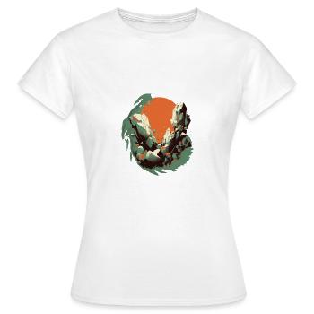Unusual Boulder Design | Climbing | Stones - Women's T-Shirt - white - Front - AI Model Female 172 dark (172cm)