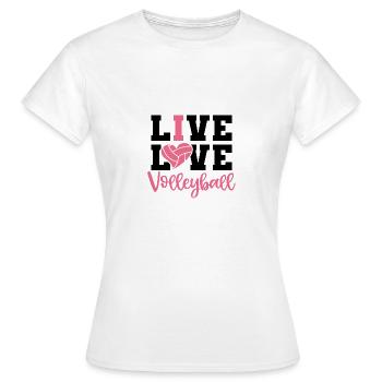 Volleyball player Volleyball player Volleyball - Women's T-Shirt - white - Front - AI Model Female 172 dark (172cm)