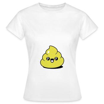 Lustiger Kack - Frauen T-Shirt - Weiß - Vorne - AI Model Female 172 dark (172cm)
