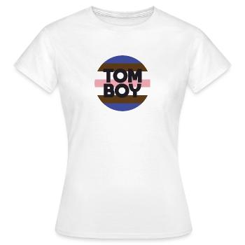 Garçon manqué - T-shirt Femme - blanc - Devant - AI Model Female 172 dark (172cm)