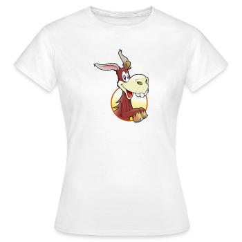 ass - Women's T-Shirt - white - Front - AI Model Female 172 dark (172cm)