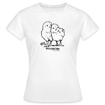 Brutsbrüder - Frauen T-Shirt - Weiß - Vorne - AI Model Female 172 dark (172cm)