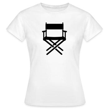Stuhl - Frauen T-Shirt - Weiß - Vorne - AI Model Female 172 dark (172cm)