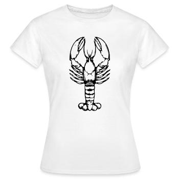 Homard - T-shirt Femme - blanc - Devant - AI Model Female 172 dark (172cm)