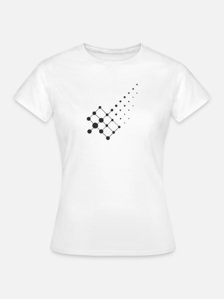 Diffusion Geometry – Chemie Design - Frauen T-Shirt - Weiß
