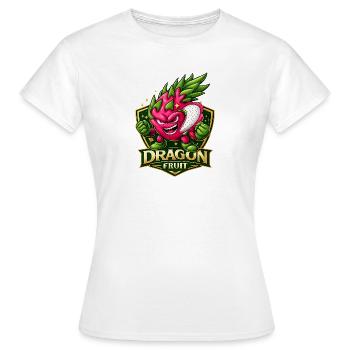 Drachenfrucht-Energetisches Maskottchen - Frauen T-Shirt - Weiß - Vorne - AI Model Female 172 dark (172cm)